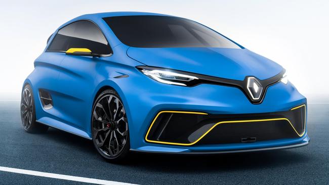 Renault’s Zoe-e-sport concept hot hatch. Pic: Supplied.