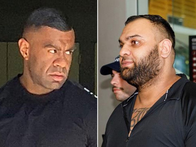 Former alleged KVT gang leader Joseph Vokai, left, was accused alongside Alameddine organised crime network associate Masood Zakaria, right, of plotting to kill gangland rival Ibrahem Hamze in 2022. Pictures: News Corp