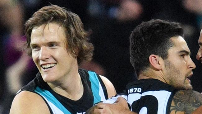 Jared Polec says Chad Wingard’s head was in no man’s land when he made the decision to leave Port Adelaide with a year left on his contract. Picture: AAP Image/David Mariuz