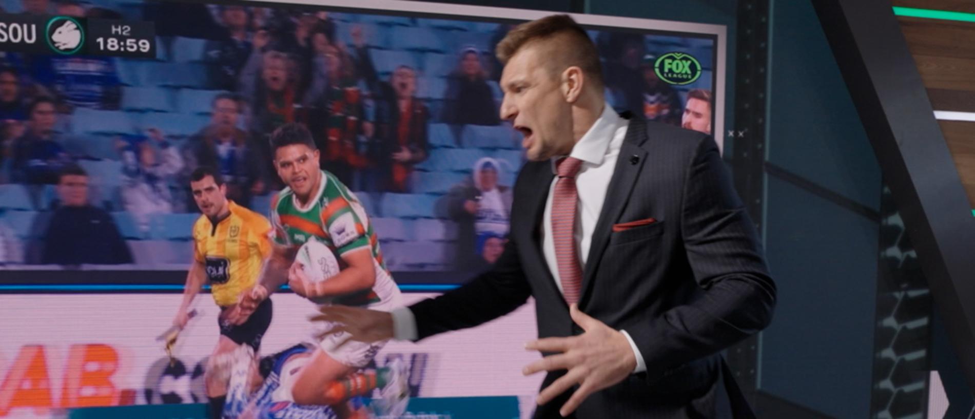 Gronk commentating on NRL after seeing it for first time