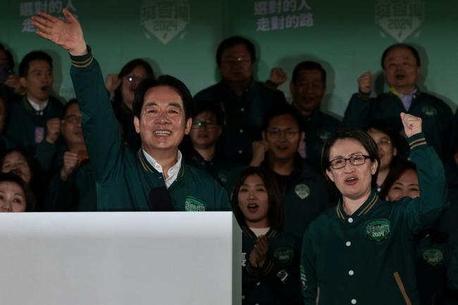 Taiwan's incoming president Lai Ching-te (L) made the list of Time Magazine's '100 Most Influential People of 2024'