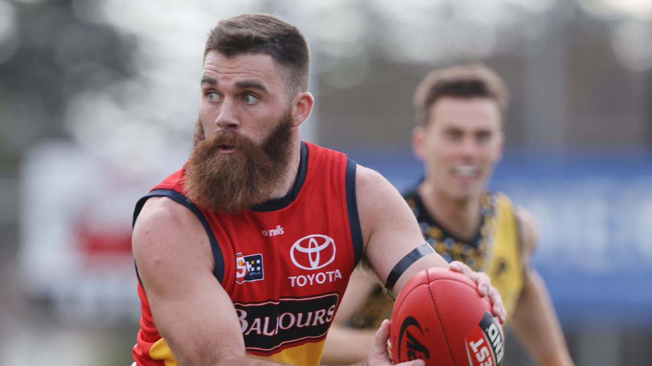 Isaya McKenzie during the 2022 SANFL season. Picture: David Mariuz