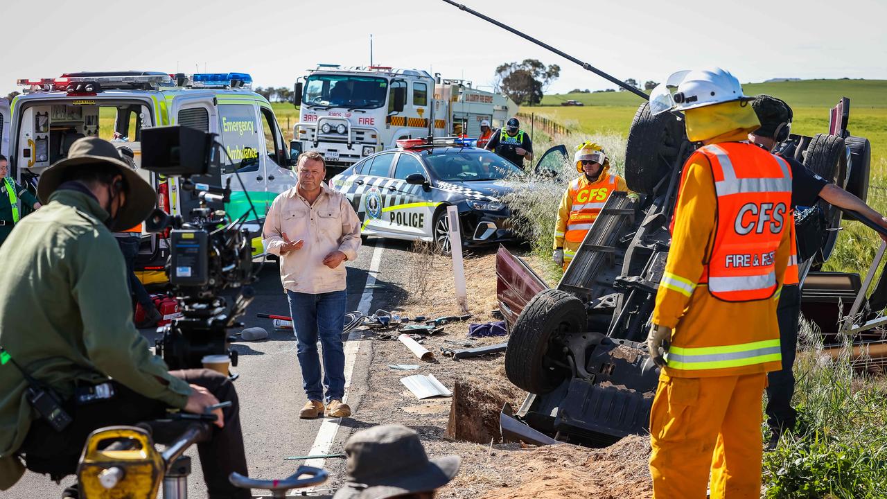 Film set of regional TV advert aimed at cutting the chances of being killed on country roads, on September 27th, 2021, at Rockleigh. Picture: Tom Huntley