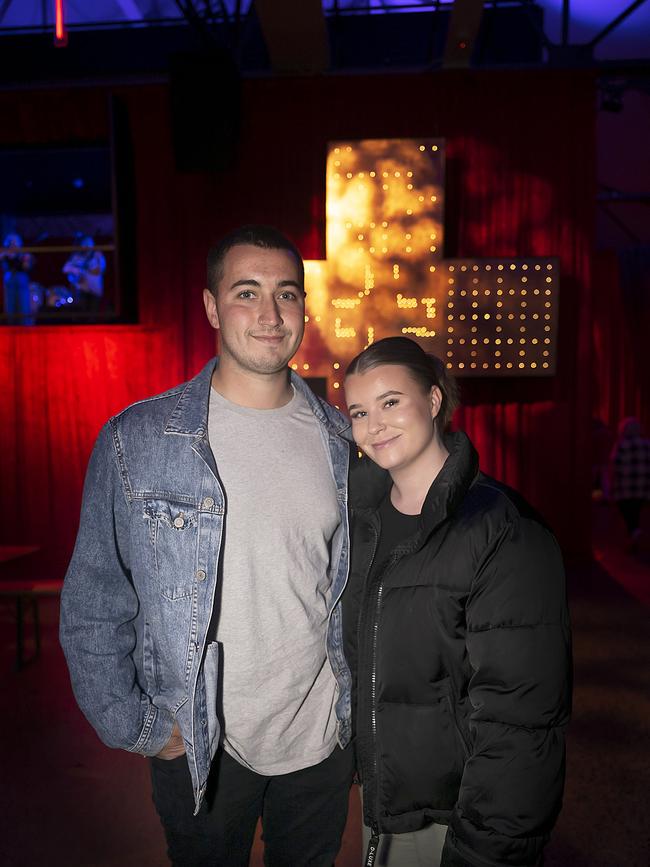 Dark Mofo 2023. Winter Feast. David Ward and Taylah Whittaker. Picture: Caroline Tan