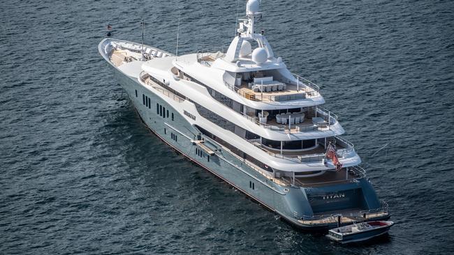 Titan, the super yacht belonging to Alexander Abramov. Picture: Getty Images