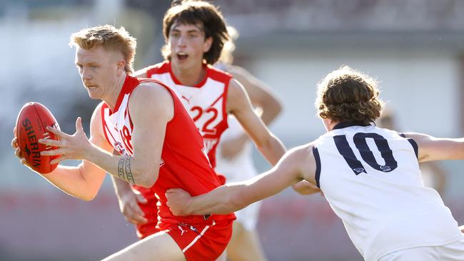 Ryan Maric impressed for the Young Guns on Sunday. (Photo by Kelly Defina/AFL Photos/via Getty Images)