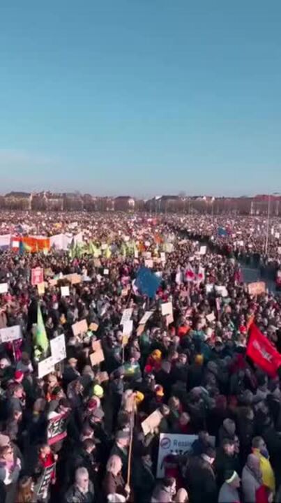 Huge Crowds Protest Against Far-Right Ahead of German Elections