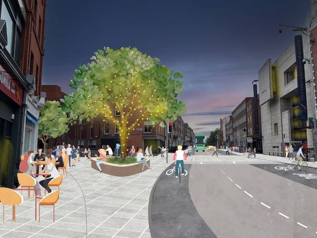 An artist's impression of Dublin after the changes are implemented. Picture: Supplied