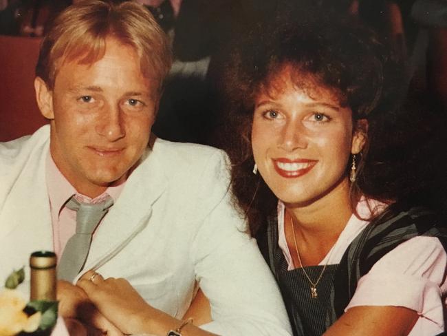 The Cobbys at a friend's wedding in 1982 while living in Coffs Harbour.