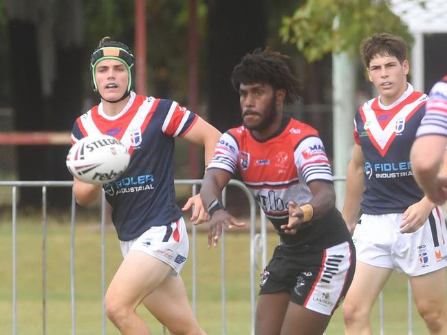 Kirwan State High School hosts St Patrick's College, Mackay, in round 1 of the 2025 Aaron Payne Cup. Picture: Evan Morgan