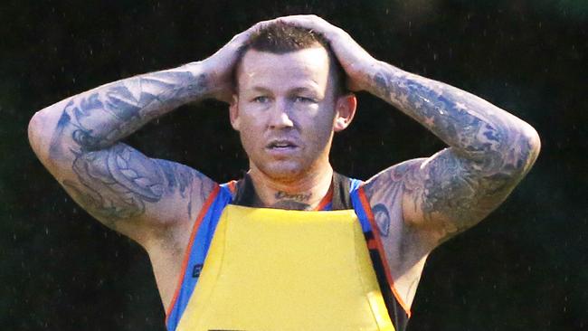 Todd Carney at training with the Northern Pride.