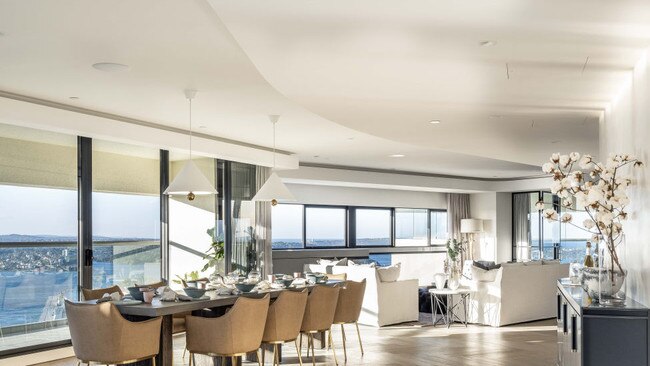 The penthouse has the 565 sqm of internal living space. Picture: Supplied.