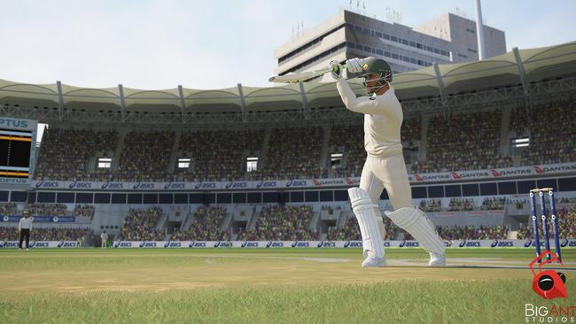 A screenshot of Usman Khawaja in Ashes Cricket, a Big Ant video game coming out this summer.