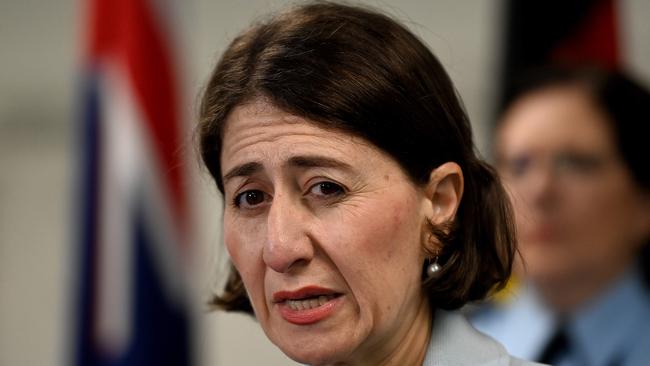 NSW Premier Gladys Berejiklian announces the changes on Wednesday. Picture: NCA NewsWire/Bianca De Marchi