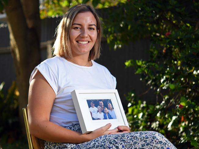 Maddison Mellow lost her father to a heart attack when he was just 37 years old. There were no warning signs; it was very sudden. Picture: Tom Huntley