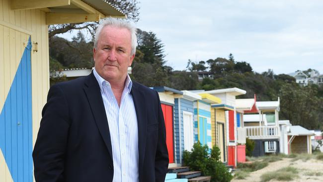 Port Phillip Beach Box Association president Mark Davis at Mt Martha. Picture: Josie Hayden