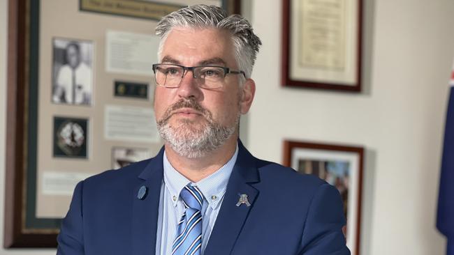 Northern Territory Police Association (NTPA) President Nathan Finn. Picture: Fia Walsh