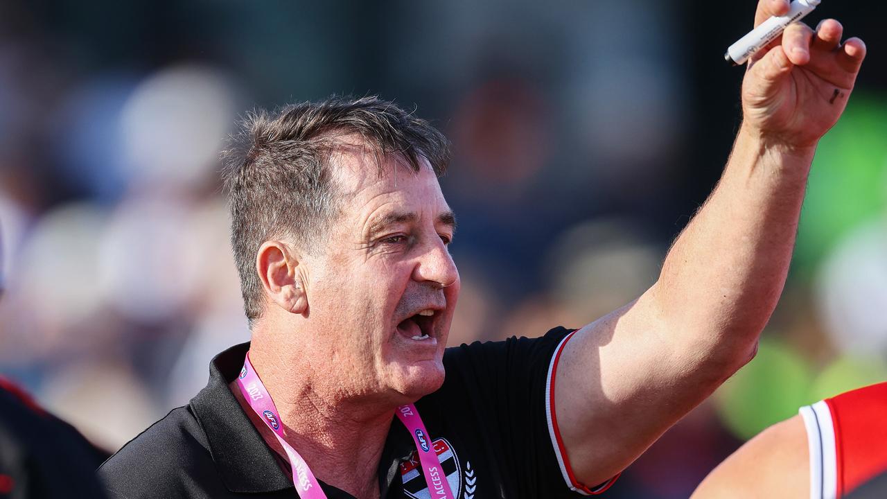 Ross Lyon is looking to turn the Saints’ fortunes around. Picture: Michael Klein