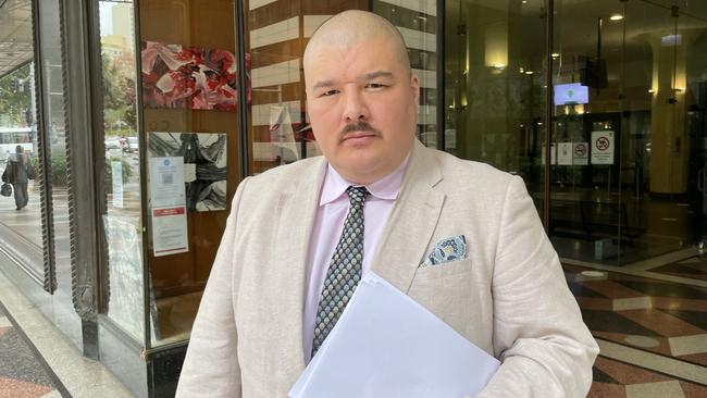 Simeon Boikov outside Downing Centre Local Court, Sydney.