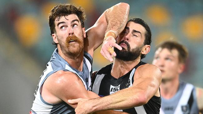 Port Adelaide appears a strong fit for Brodie Grundy. Picture: Quinn Rooney/Getty Images.