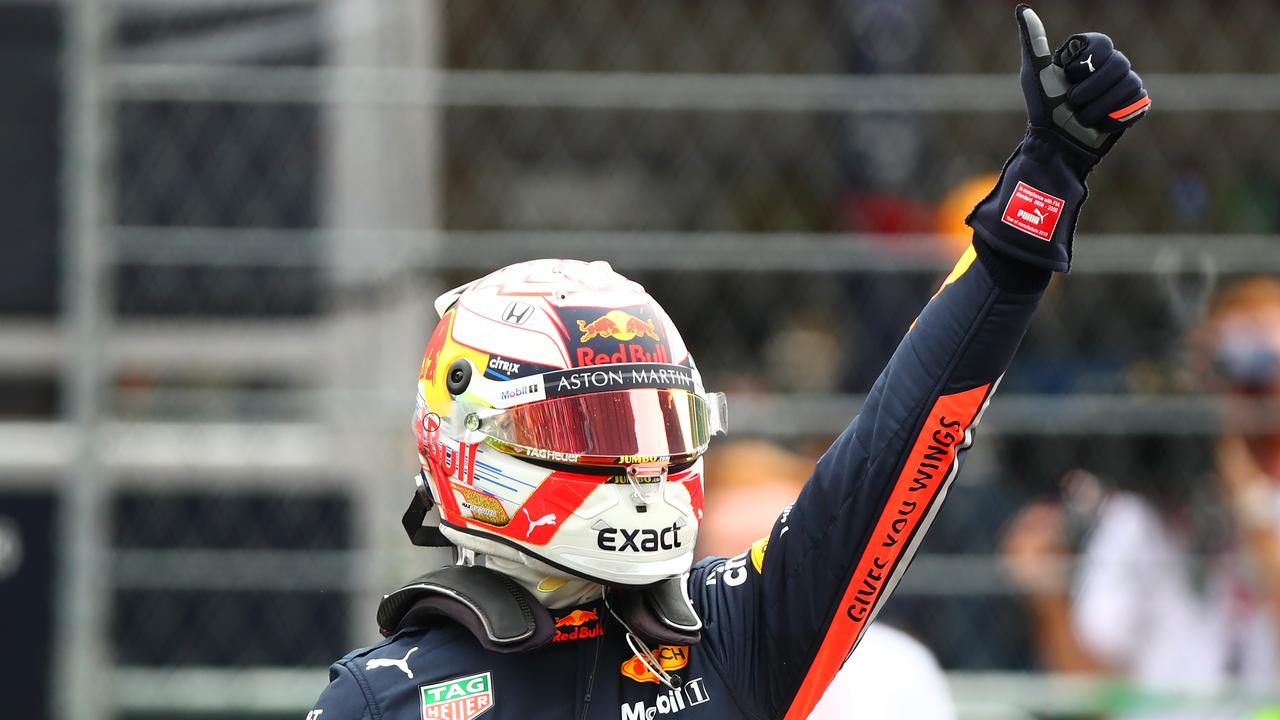 Max Verstappen took pole in Mexico before he was slapped with a penalty. Picture: Dan Istitene