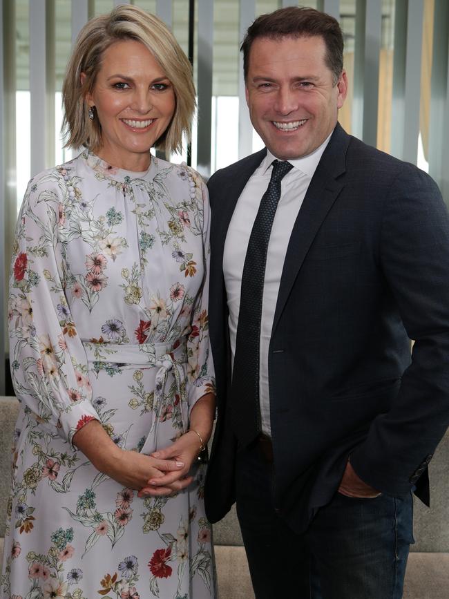 Karl Stefanovic with his former co-host Georgie Gardner. Picture: Julie Kiriacoudis