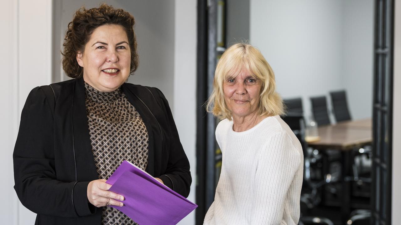 NEW KIDS ON THE BLOCK: Athena Law’s new solicitor Charmaine Malam (left) with principal and director Mandy Reid at the brand new Toowoomba office on Water Street Picture: Kevin Farmer