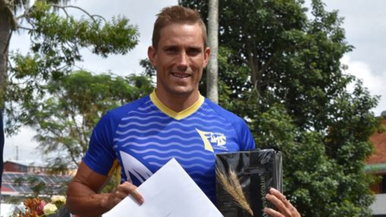 Justin Giles was awarded a sports award during the Gympie Australia Day Awards 2022. Photo: Elizabeth Neil