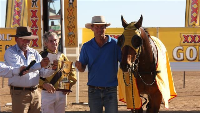 Keith Ballard won the 2009 Birdsville Cup on Equitant, trained by Richard Simpson.