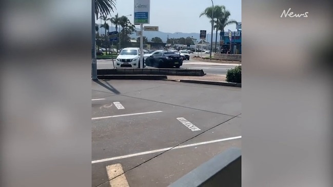 Cop car 'rammed' in Wollongong CBD