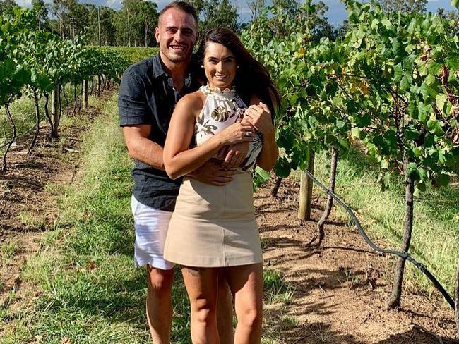 Josh Reynolds who is fighting assault charges against his former partner Arabella Del Busso.