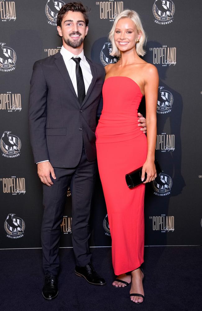 Josh Daicos and Annalise Dalins. Picture: Getty