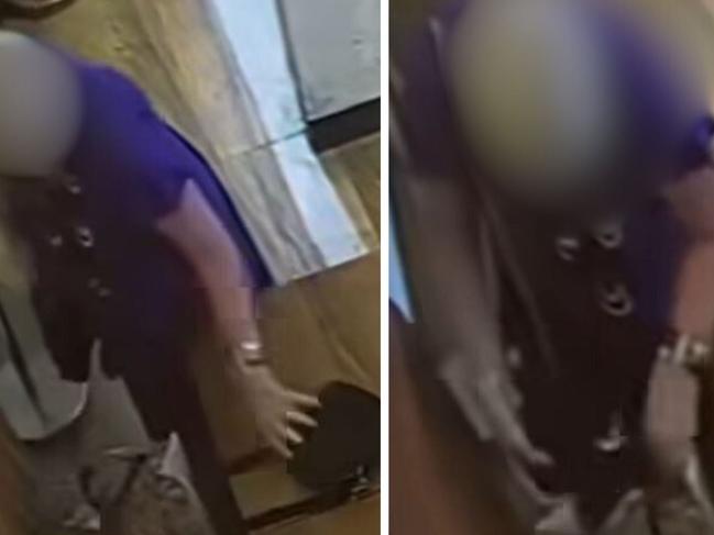 A woman has been caught on CCTV allegedly stealing a ten-year-old’s handbag inside a Westfield fast food restaurant in Sydney’s west.