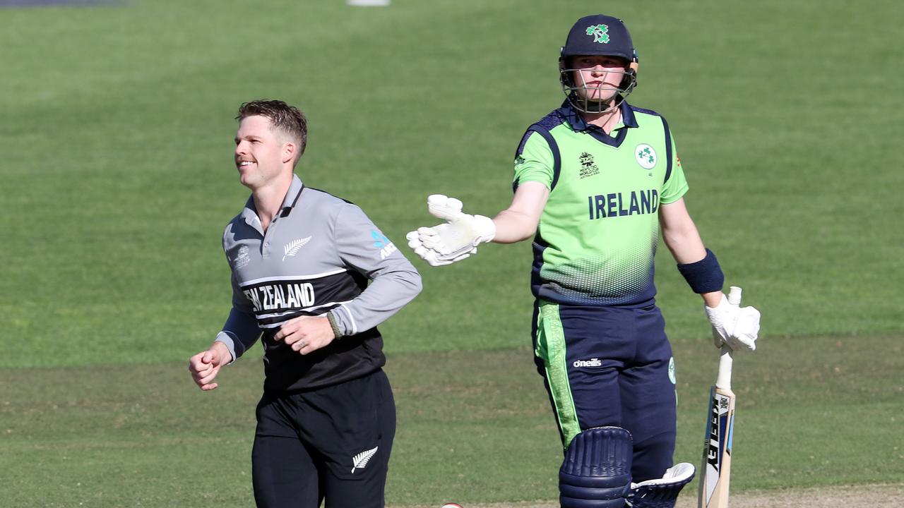 The Black Caps have all but sealed their place in the T20 World Cup semi-finals following a big win over Ireland in Adelaide. Photo: Getty Images