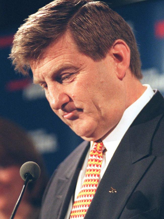 Jeff Kennett on election night in 1999.