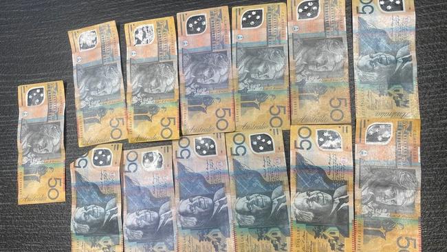 Counterfeit cash and drugs were seized after a car search conducted by Noosa Police.