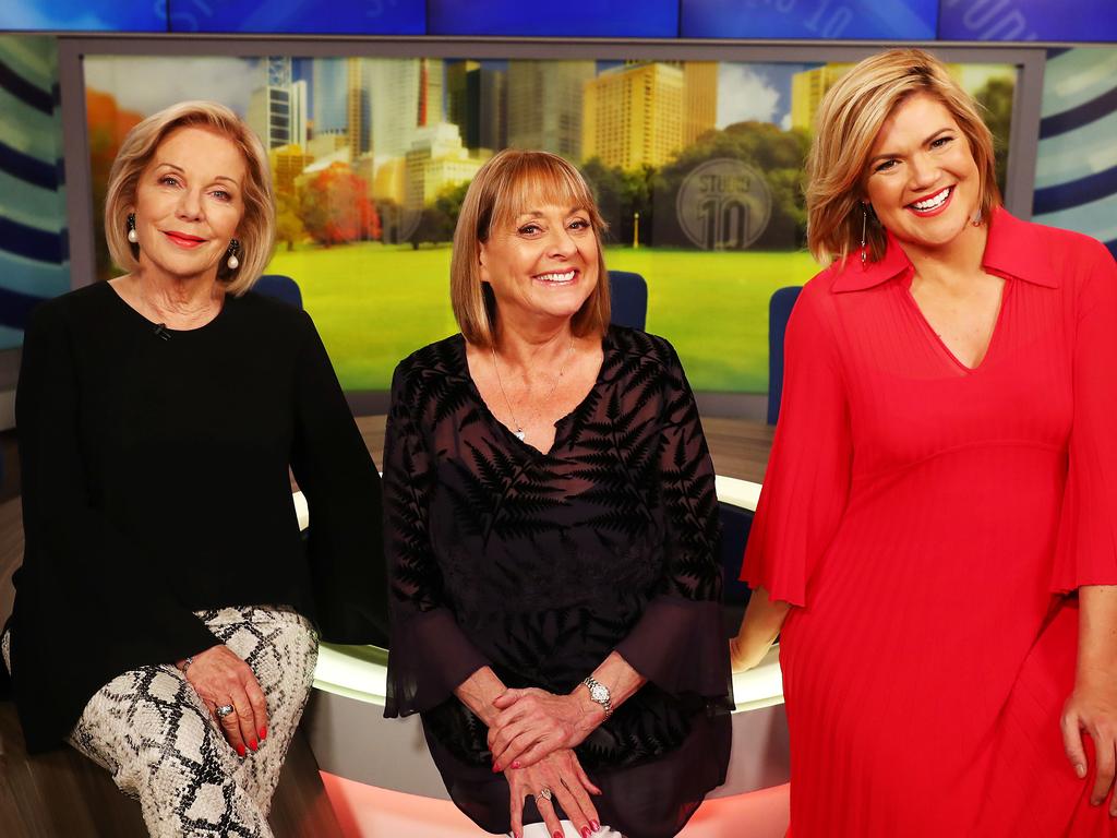 Ita Buttrose, Denise Drysdale and Sarah Harris worked together on Studio 10. Picture: John Feder/The Australian.