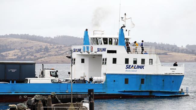 Sealink Bruny Island ferry terminal at Kettering. Picture: Zak Simmonds