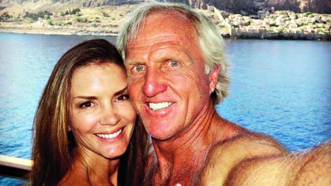 Greg Norman with his wife Kirsten. Pic: Instagram