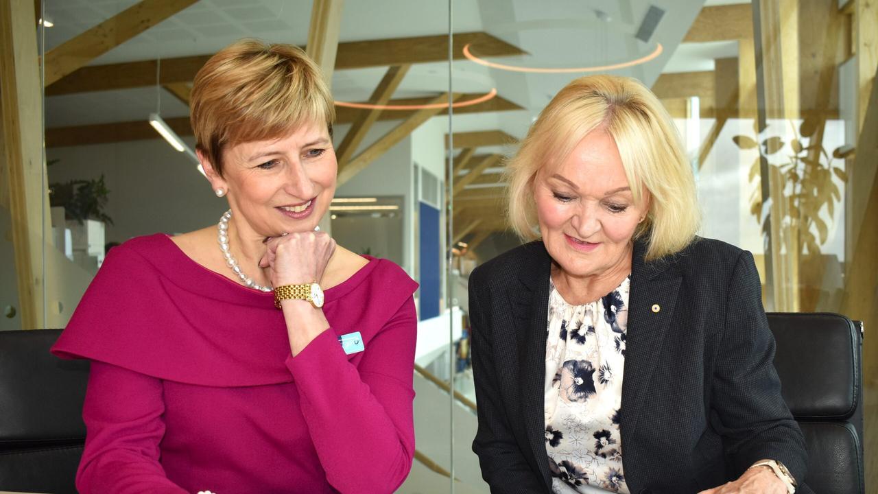 genU chair Ingrid Williams and board member Elaine Carbines. Picture: Supplied.