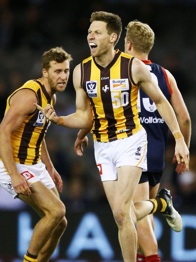 Dallas Willsmore playing for Box Hill Hawks in 2018. (Photo by Michael Dodge/AFL Media/Getty Images)