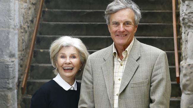 Nicholas Hammond with wife Robyn Nevin. Picture: Matt Thompson