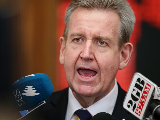 Barry O’Farrell resigned as NSW Premier in 2014 over a $3000 bottle of wine. Picture Cameron Richardson