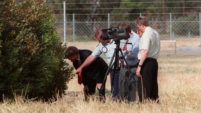 Police search for Tracy Muzyk in 1996.