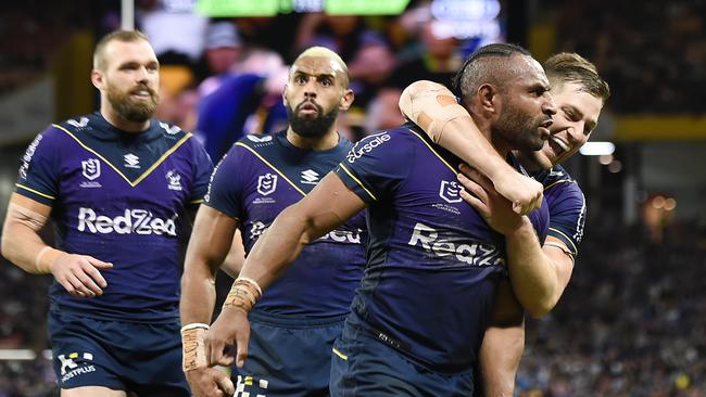 Melbourne Storm are the popular tip to lift the trophy again. Picture: Albert Perez/Getty Images