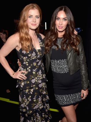 ... and with Amy Adams at CinemaCon in Las Vegas in April, where she revealed her third pregnancy