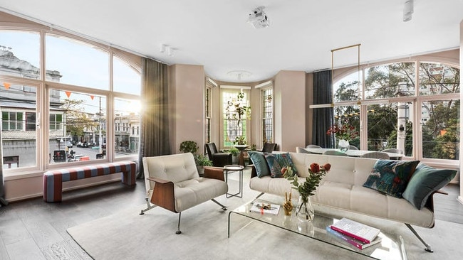 Former NBL star Brett Wheeler’s Fitzroy tower apartment, which also ranked at No. 44 in the Herald Sun’s Top 50 Homes.