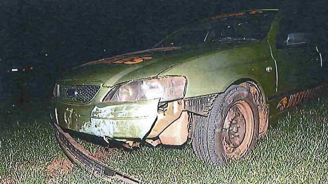 The green Ford Falcon Malcolm Abbott drove. Picture: Supplied