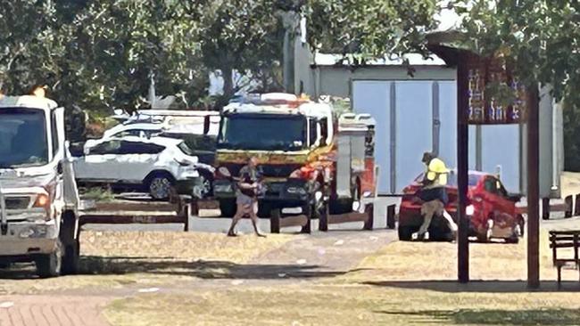 A crash at the corner of Beach Rd and the Esplanade.