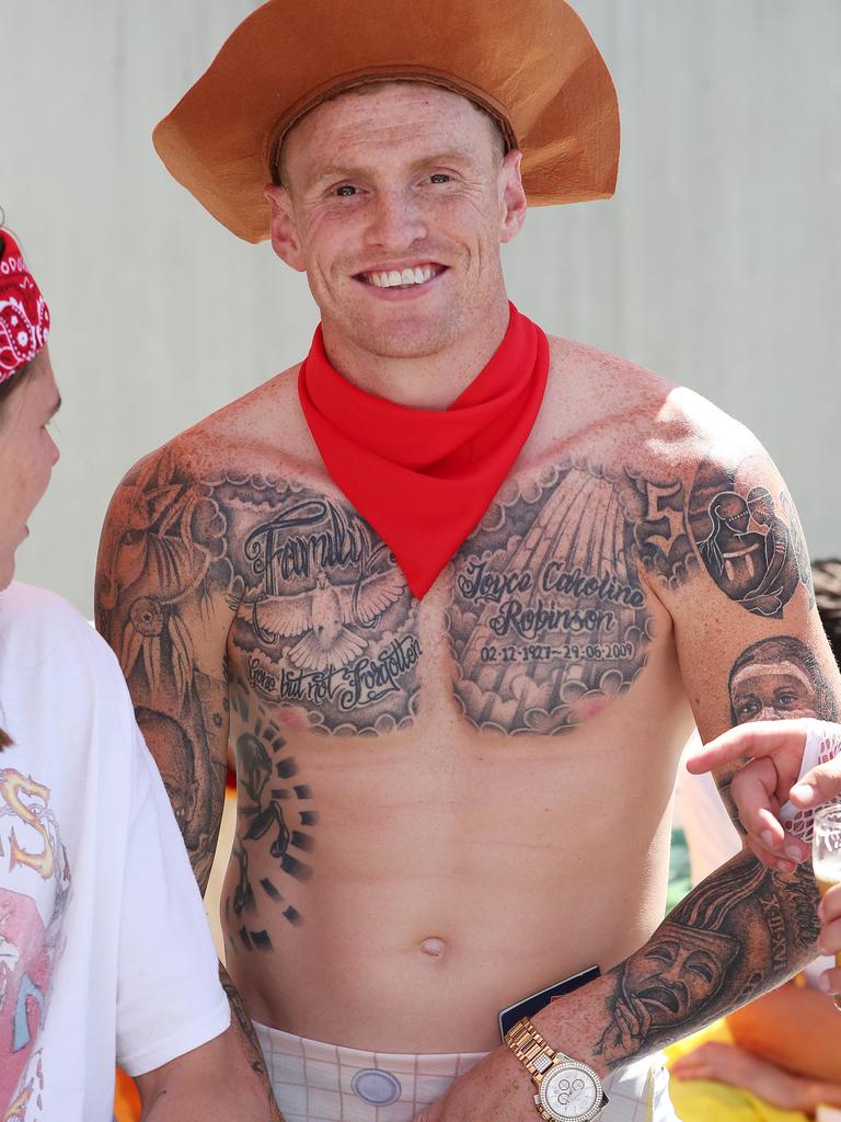 Mitch Robinson as Woody at the Brisbane Lions' Mad Monday celebrations at The Boundary, West End. Picture: Liam Kidston